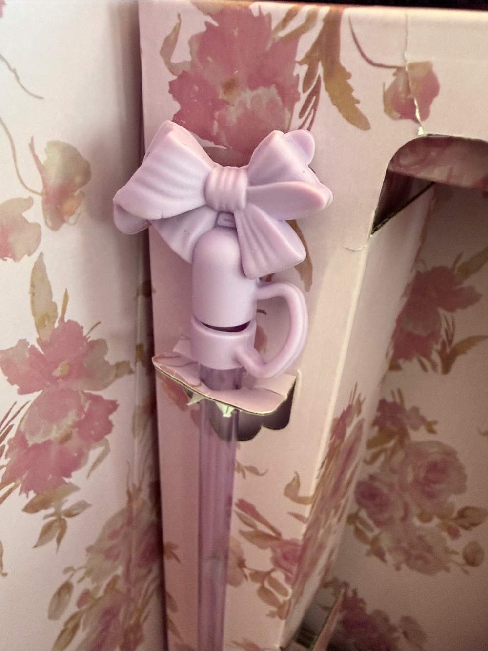 Stanley Love Shack Fancy Purple Pink Floral with Handle and Straw - Picture 14 of 14